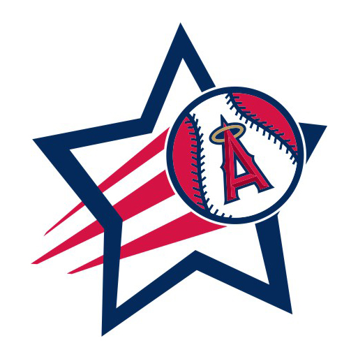 Los Angeles Angels of Anaheim Baseball Goal Star logo iron on paper